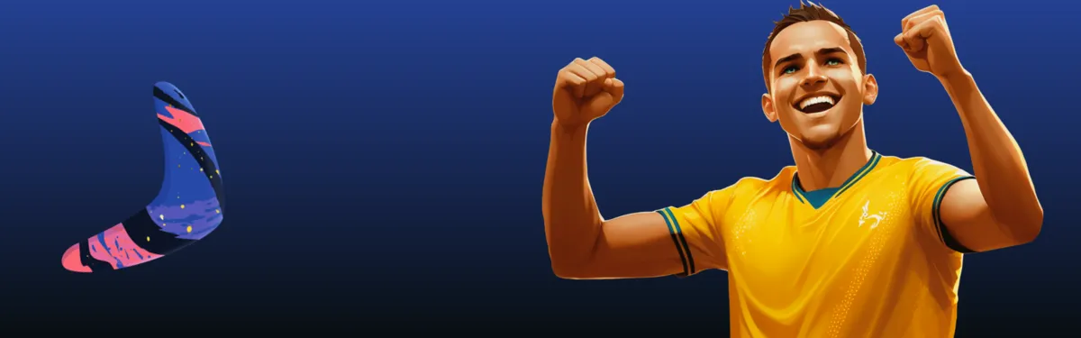 Boomerang sportsbook — footballer celebrating
